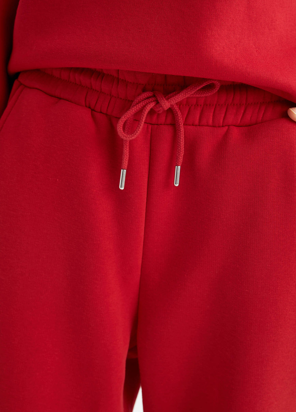 Красные кэжуал демисезонные джоггеры брюки DeFacto