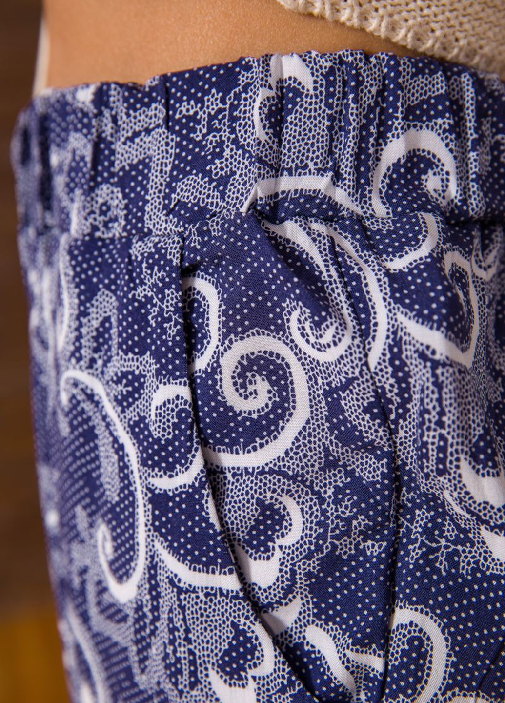 Синие кэжуал летние зауженные брюки Ager