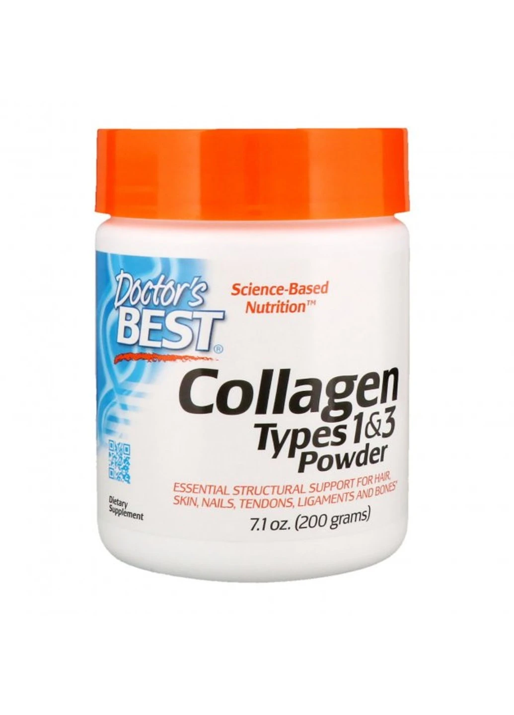 Колаген Best Collagen Type 1 +3 200 грам Без смаку Doctor's Best (255408296)