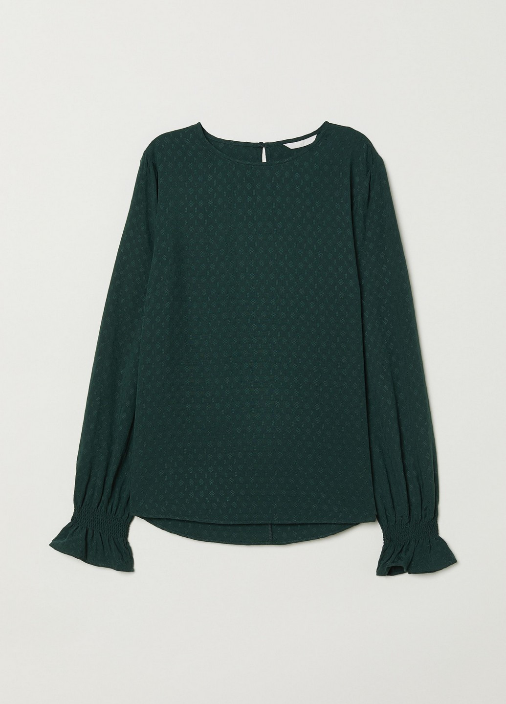 Темно-зелена блуза H&M