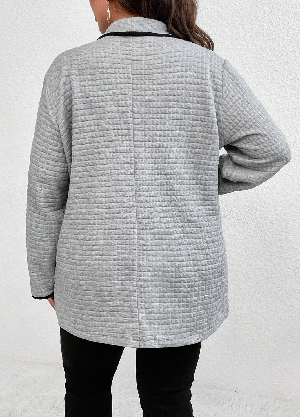 Серый демисезонный кардиган SHEIN