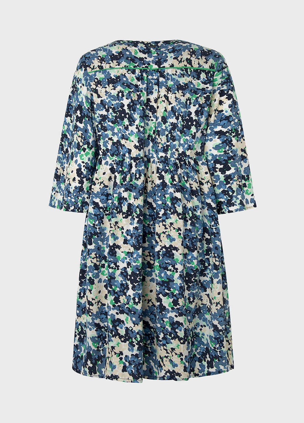 Комбинированное кэжуал платье в стиле ампир Pepe Jeans с абстрактным узором