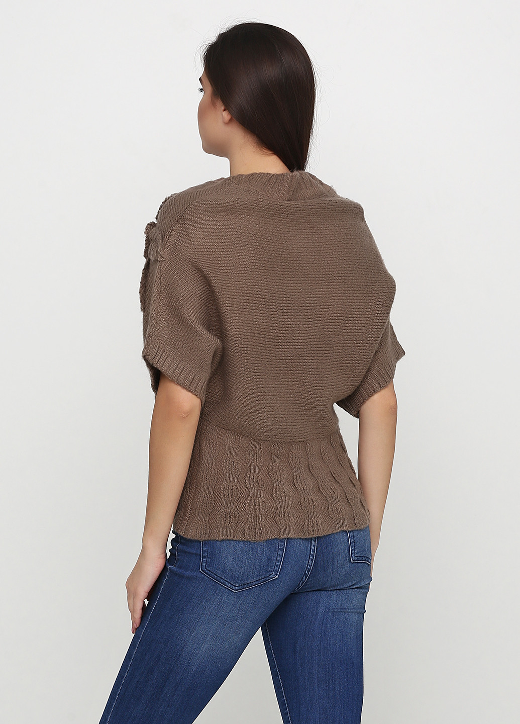 Кавовий демісезонний светр Lian Qiao Sweater