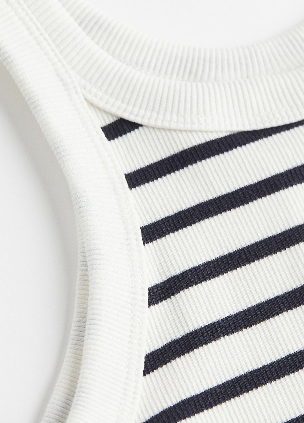 Комбинированное кэжуал платье платье-майка H&M в полоску