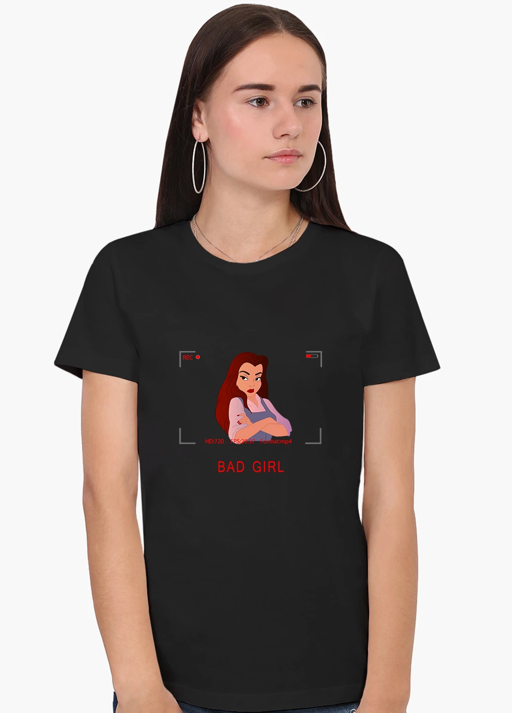 Футболка жіноча Принцеса Белль Дісней (Disney) (8976-1434) XXL MobiPrint - (227212284)
