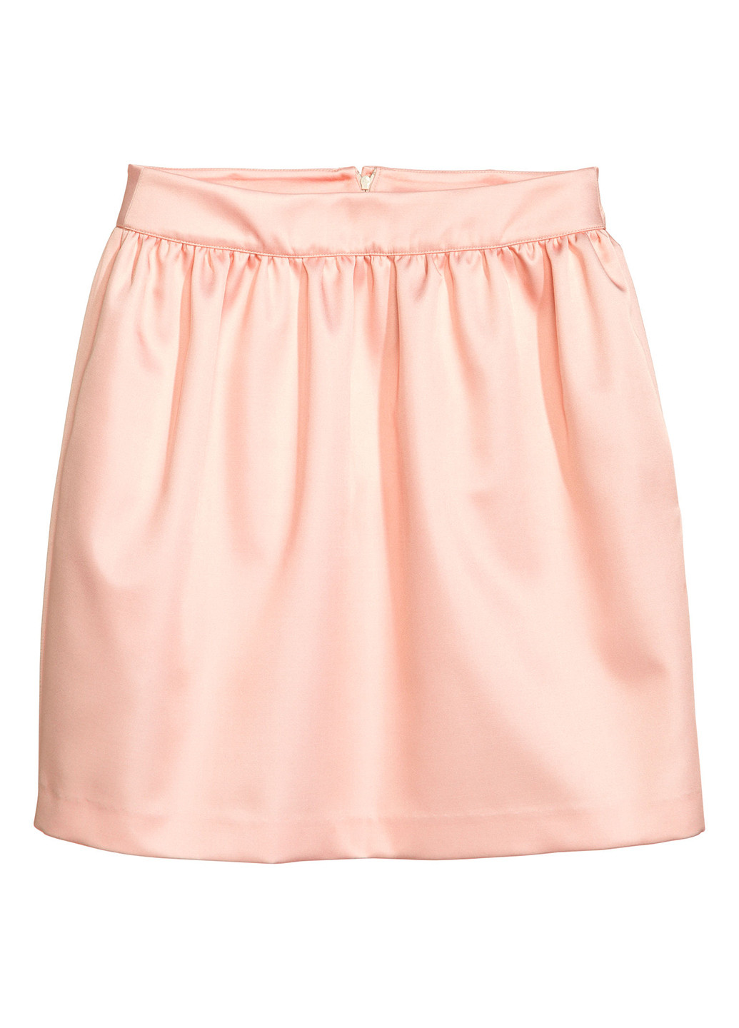 Персиковая кэжуал юбка H&M клешированная