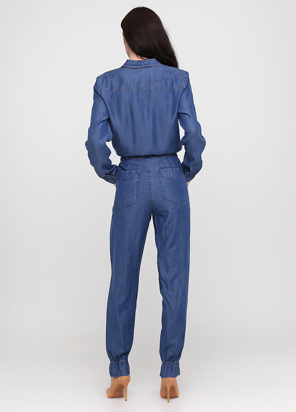 Комбінезон B.C. Best Connections комбінезон-брюки однотонний синій джинсовий тенсел