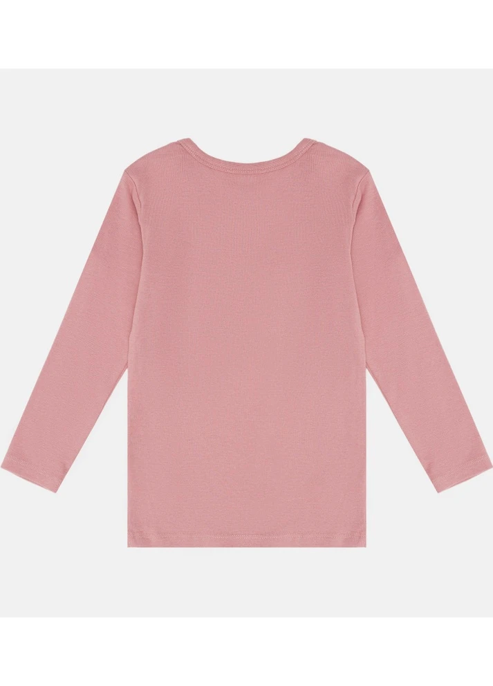 Рожева демісезонна футболка з довгим рукавом H&M