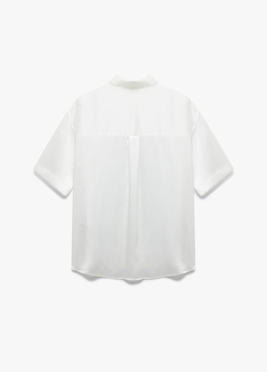 Белая кэжуал рубашка однотонная KOTON
