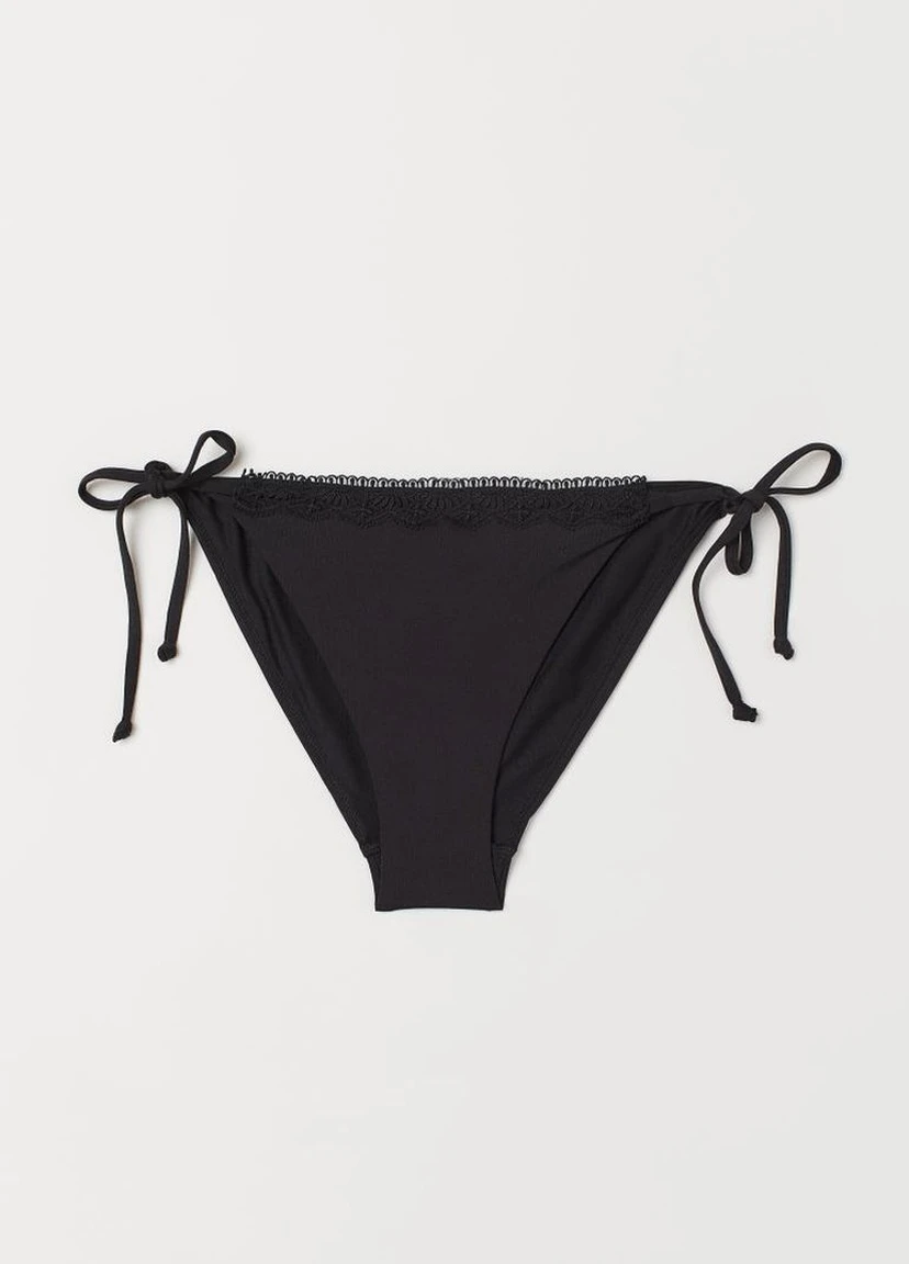 Черные купальные трусики-плавки однотонные H&M