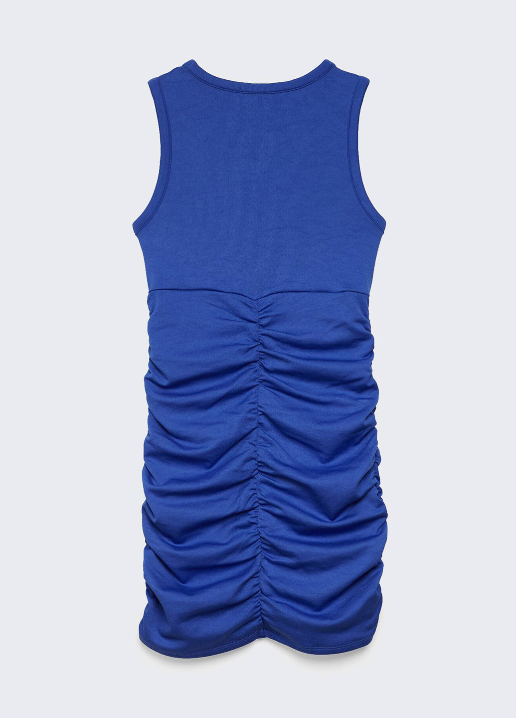 Синее коктейльное платье футляр Stradivarius однотонное