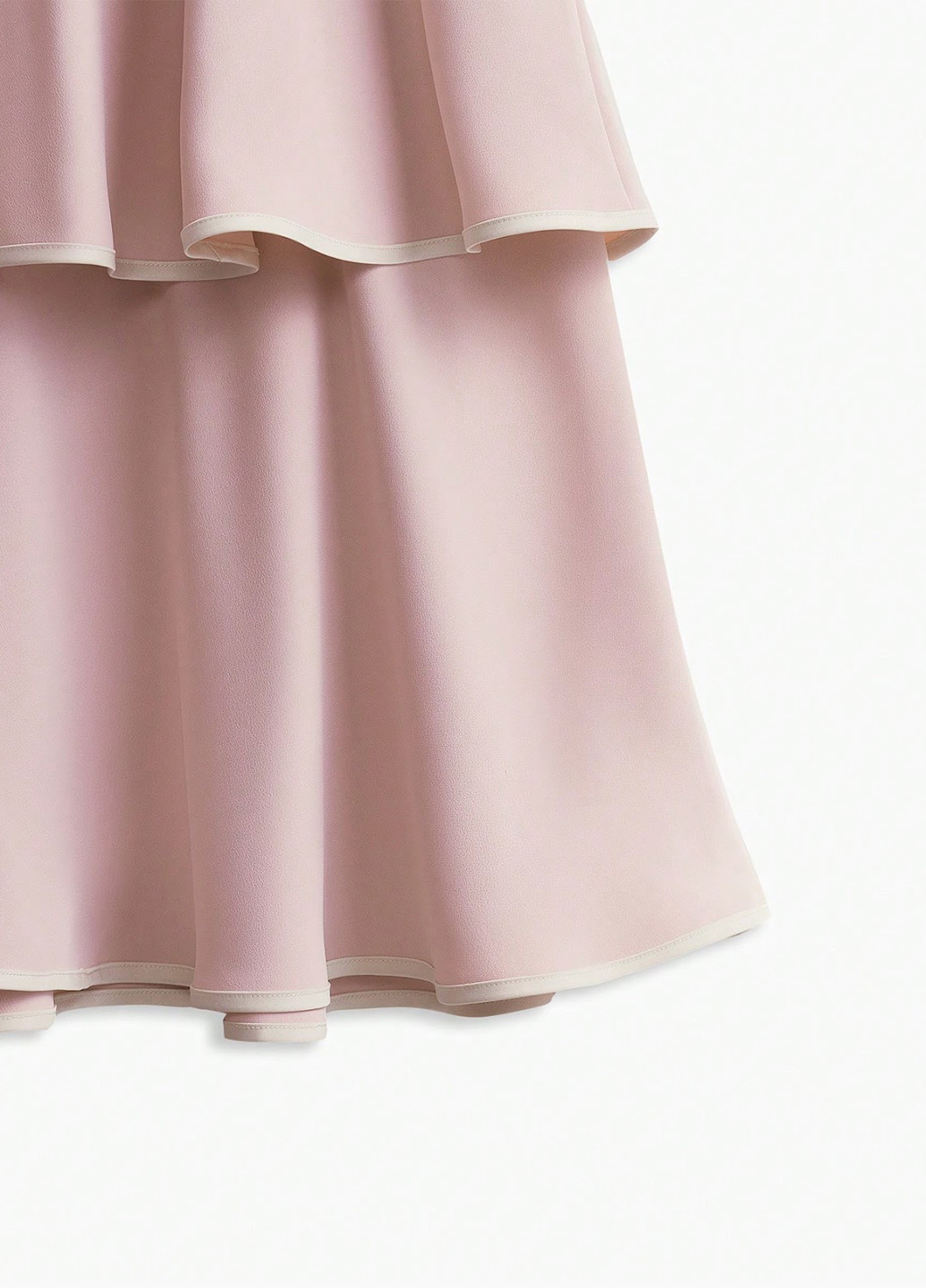 Пудровое вечернее платье а-силуэт SHEIN однотонное