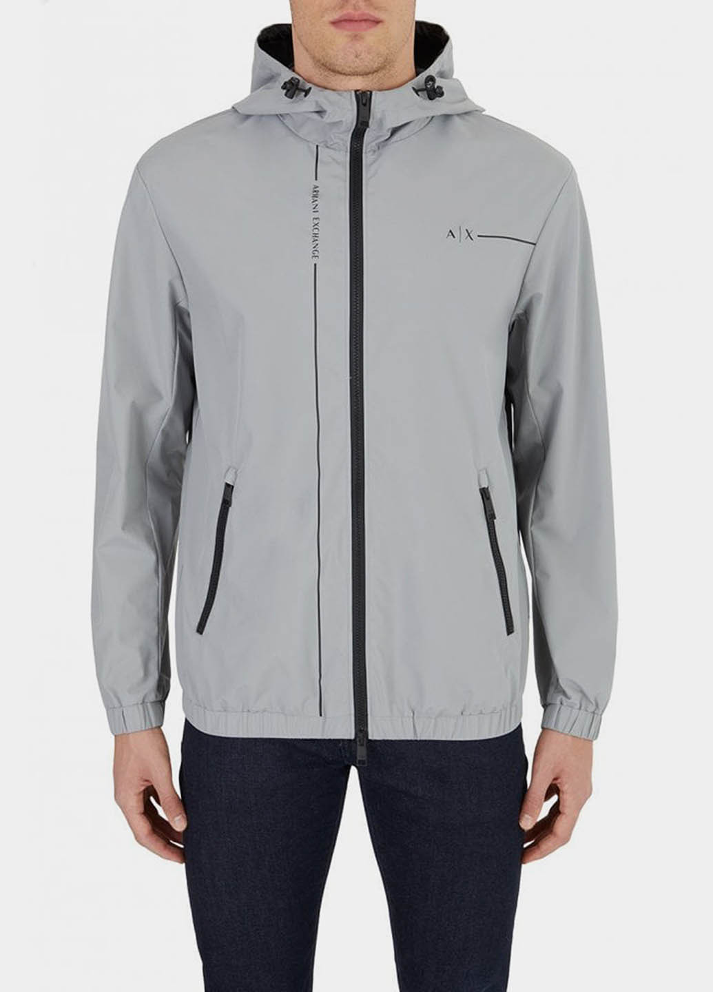Сіра демісезонна куртка Armani Exchange