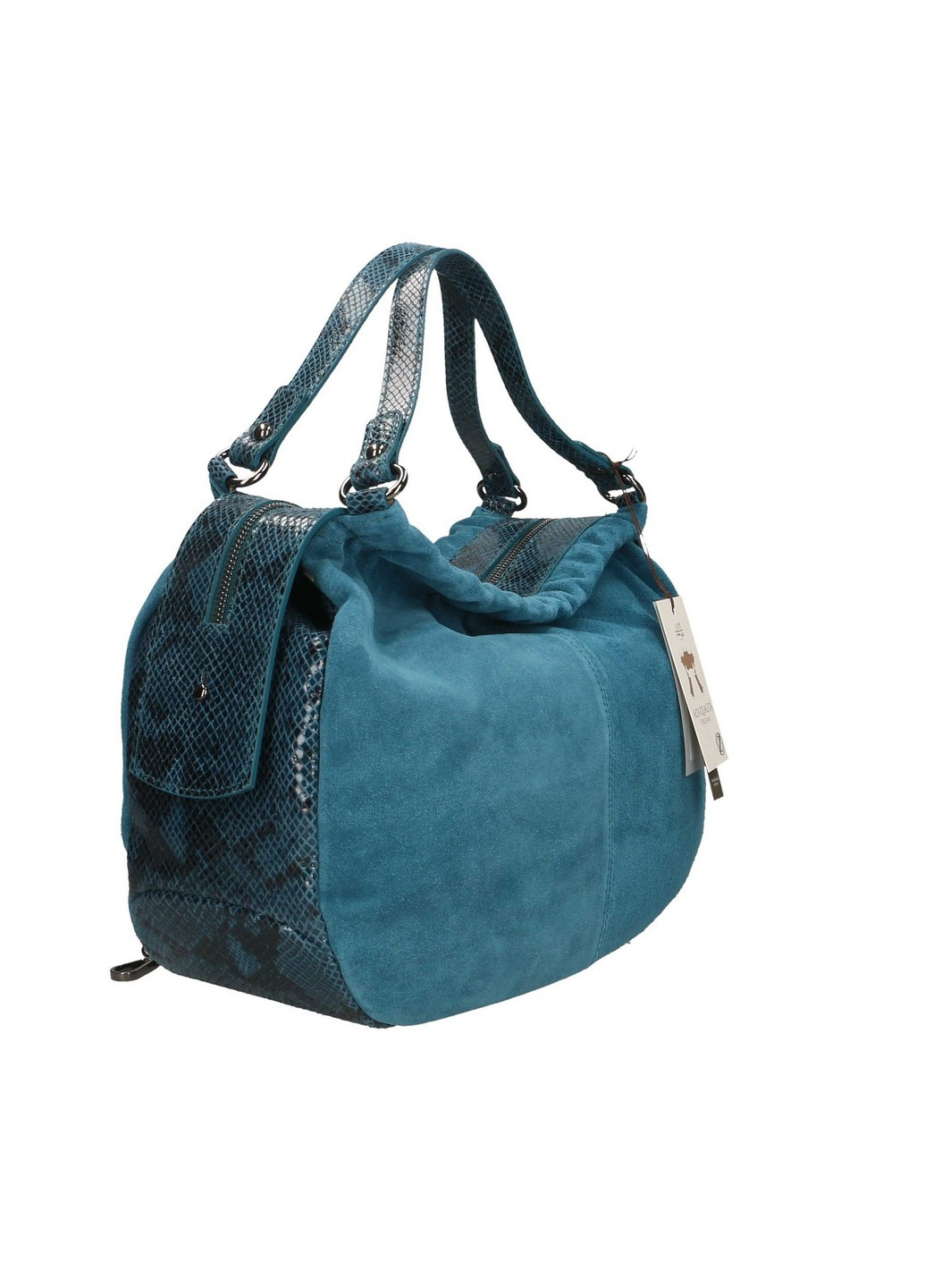 Сумка Italian Bags На Каждый День однотонная синяя кэжуал