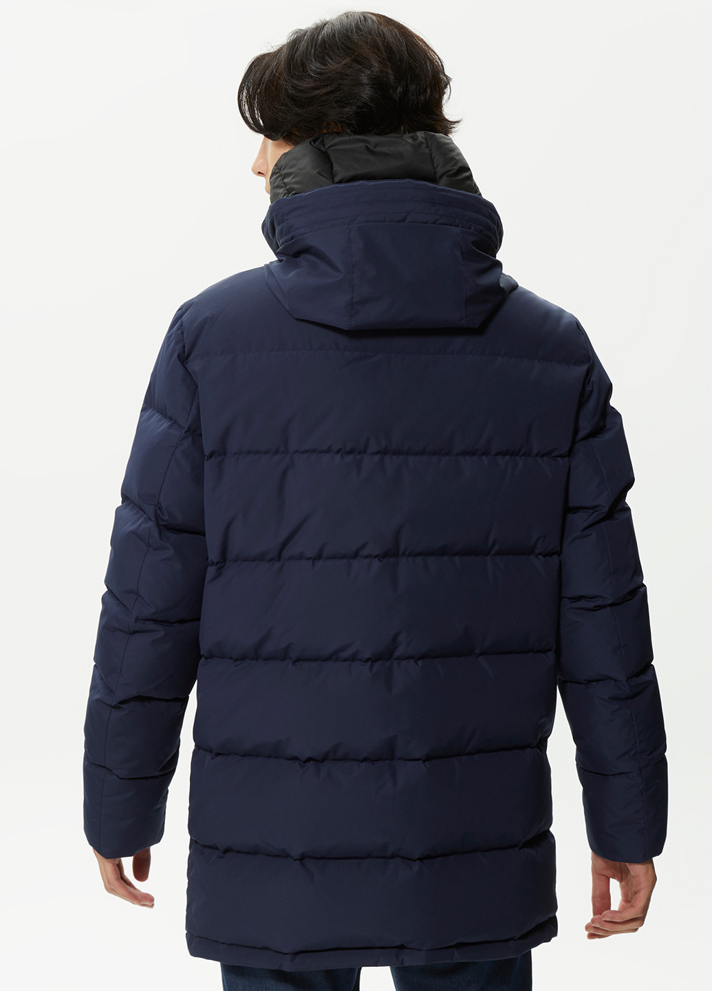 Темно-синяя зимняя куртка Lacoste