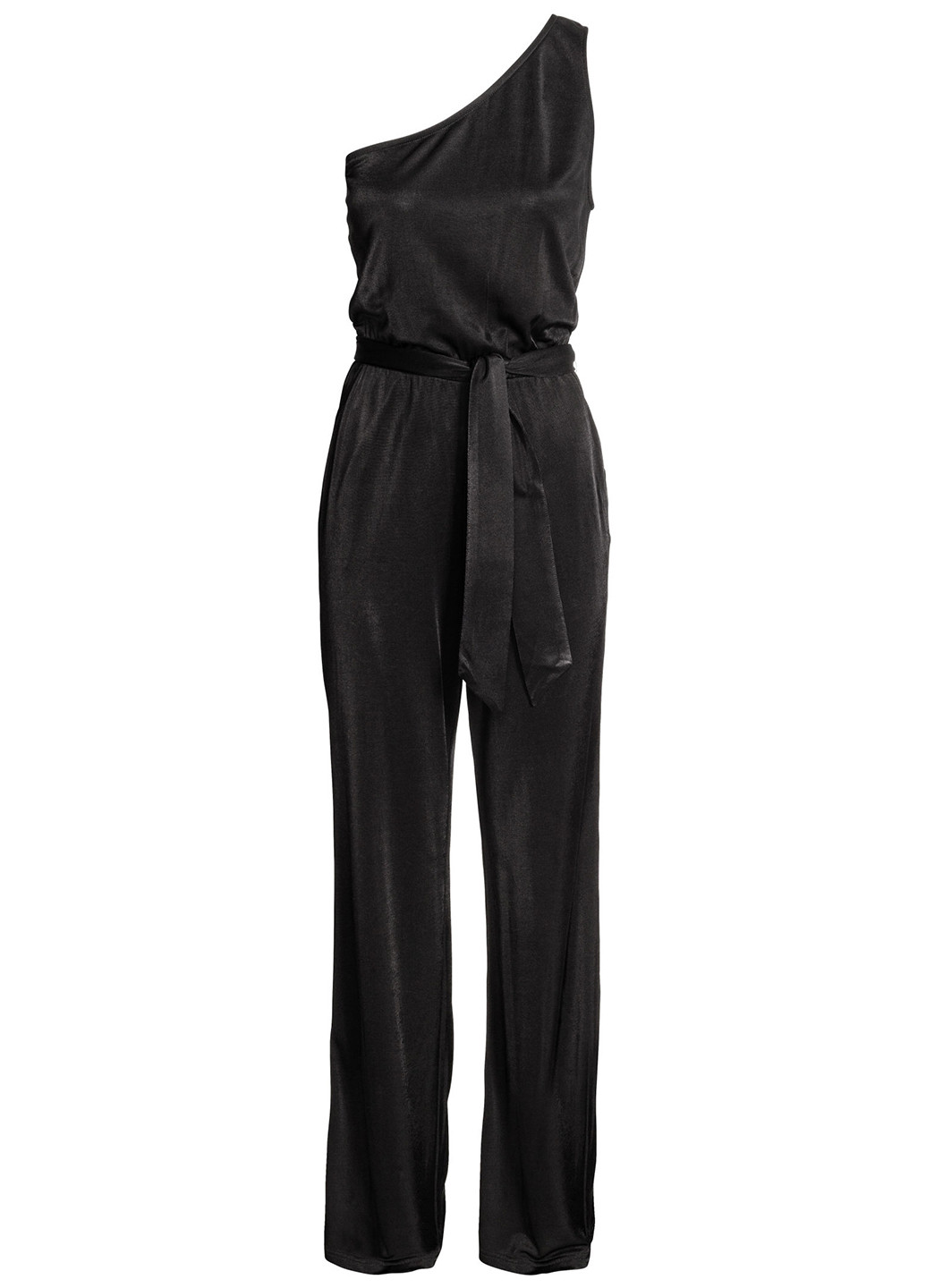 Комбінезон H&M комбінезон-брюки однотонний чорний кежуал віскоза