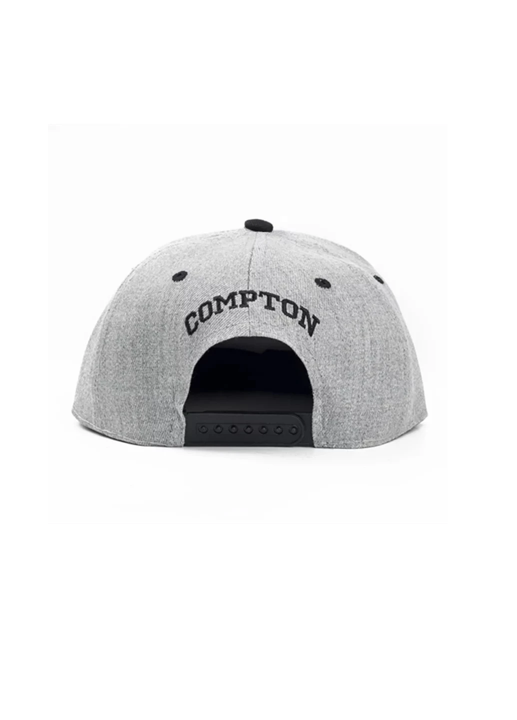 Кепка снепбек Compton 2 с прямым козырьком Серая, Унисекс NoName Cнепбек (250377581)