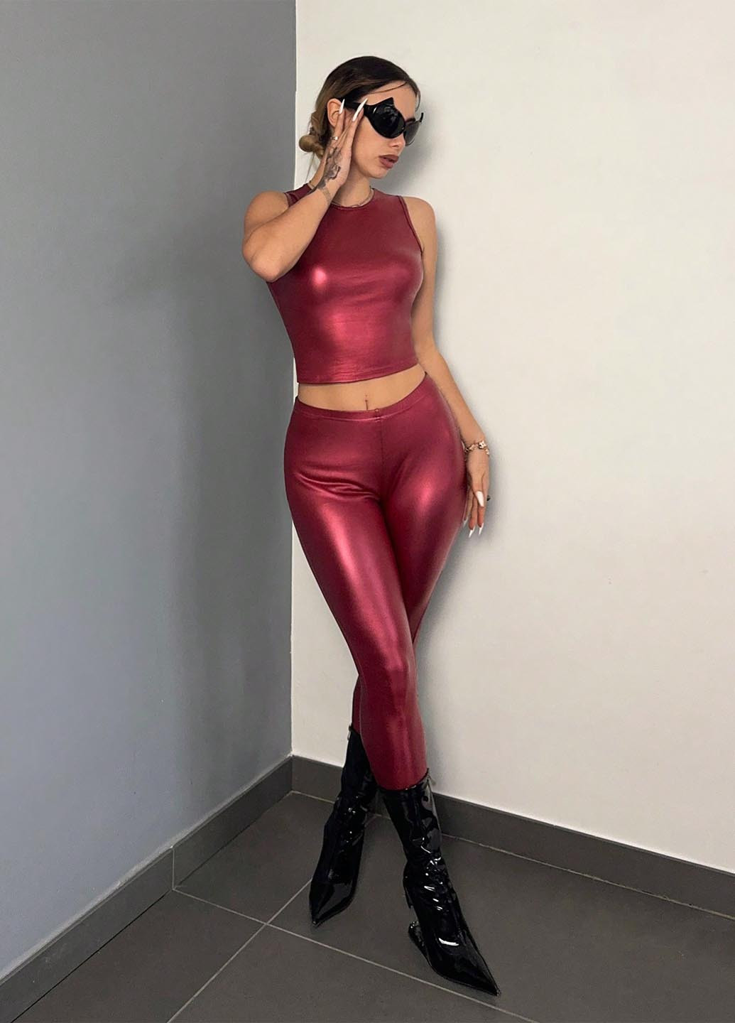 Костюм (топ, леггинсы) SHEIN (365779632)