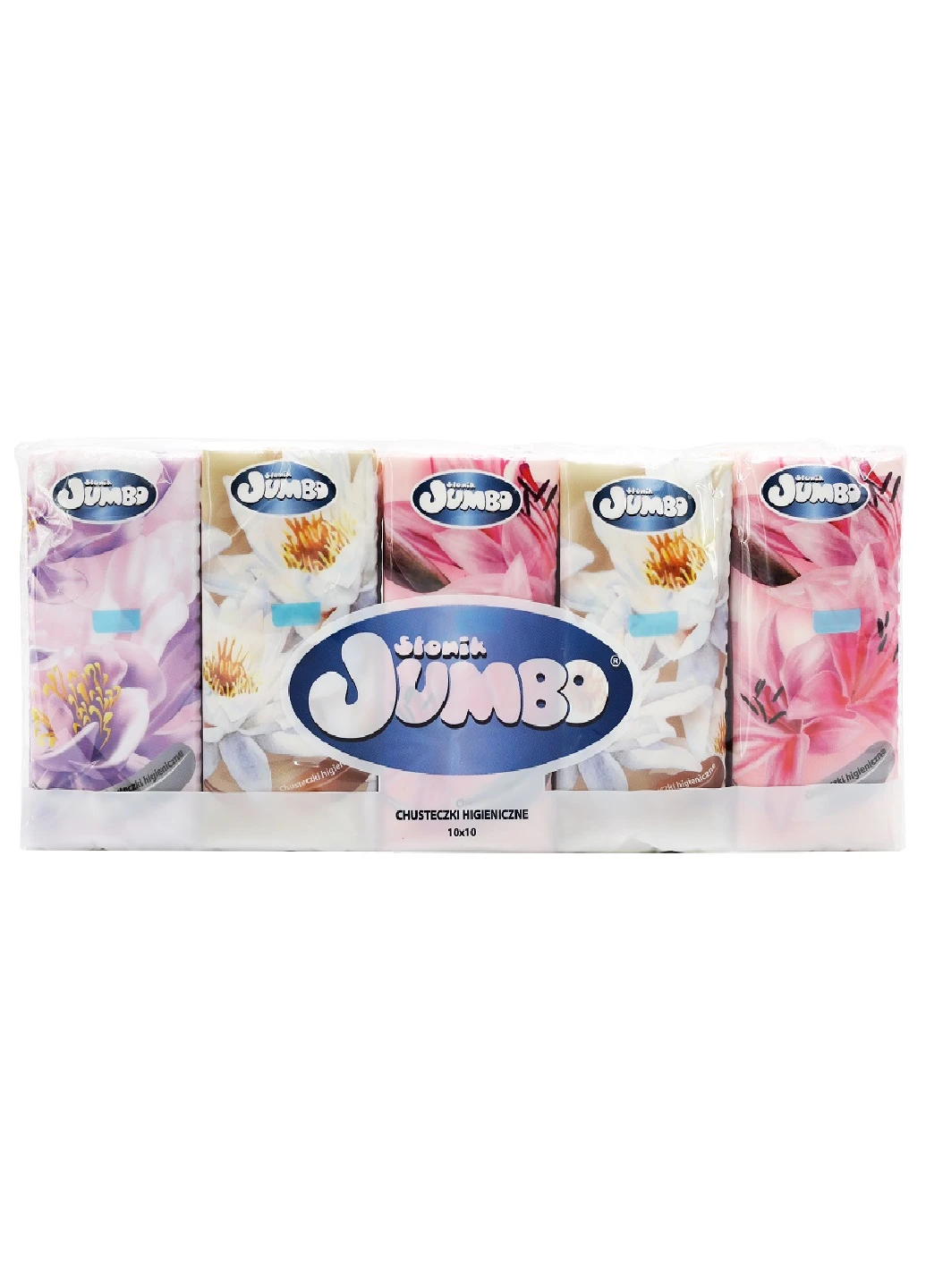Кишенькові серветки двохшарові 10х10 шт Slonik Jumbo (253037587)