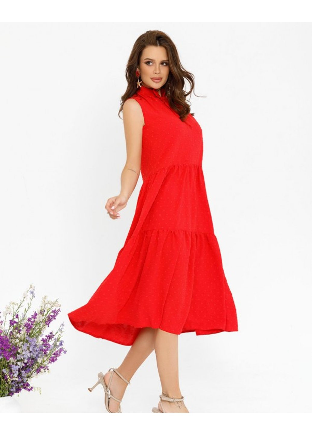 Красное повседневный платье sa-274 s черный ISSA PLUS однотонное