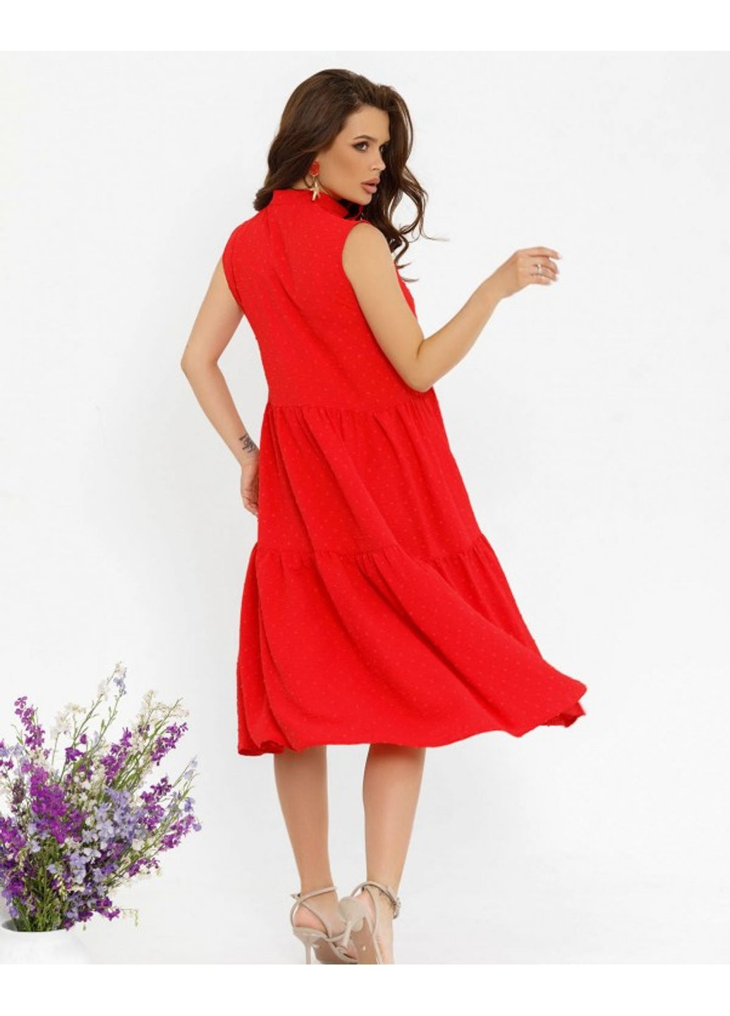 Красное повседневный платье sa-274 s черный ISSA PLUS однотонное