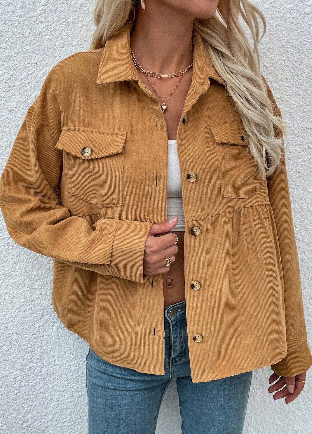 Куртка-сорочка SHEIN (329532652)