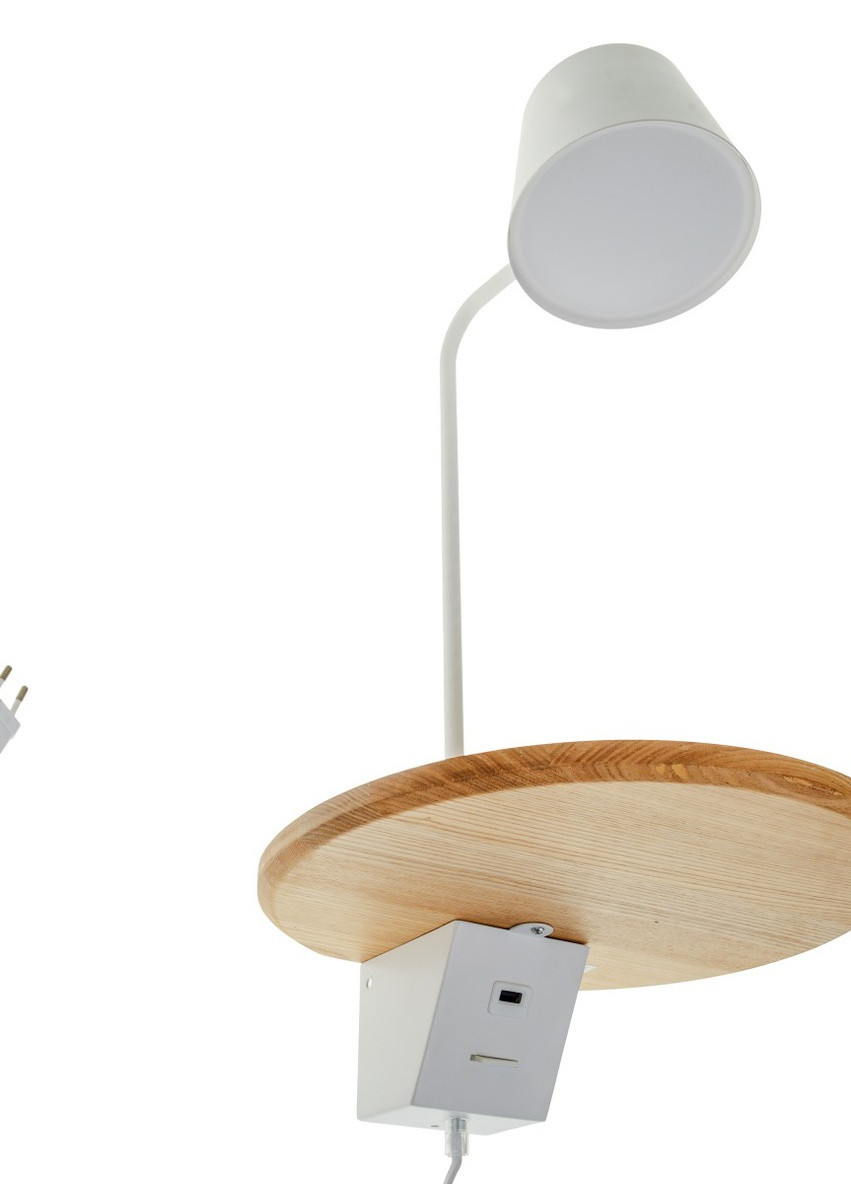 Бра-полиця настінна накладна LED BL-573W/6W WH+WD Brille (253894248)