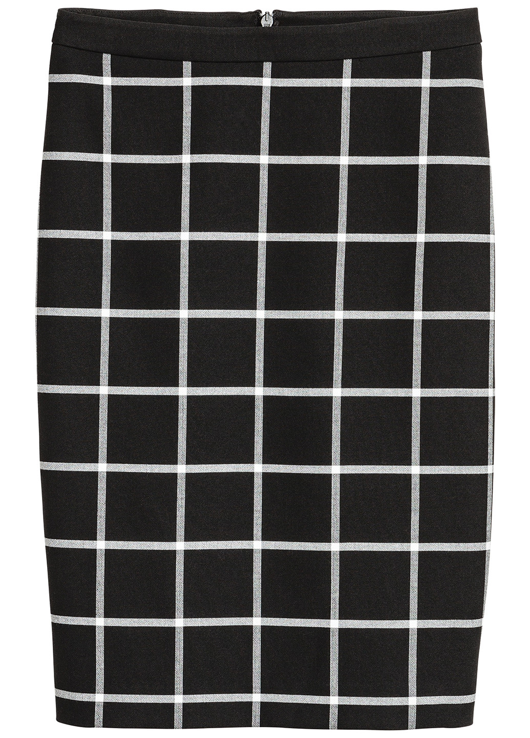 Черно-белая кэжуал юбка H&M карандаш