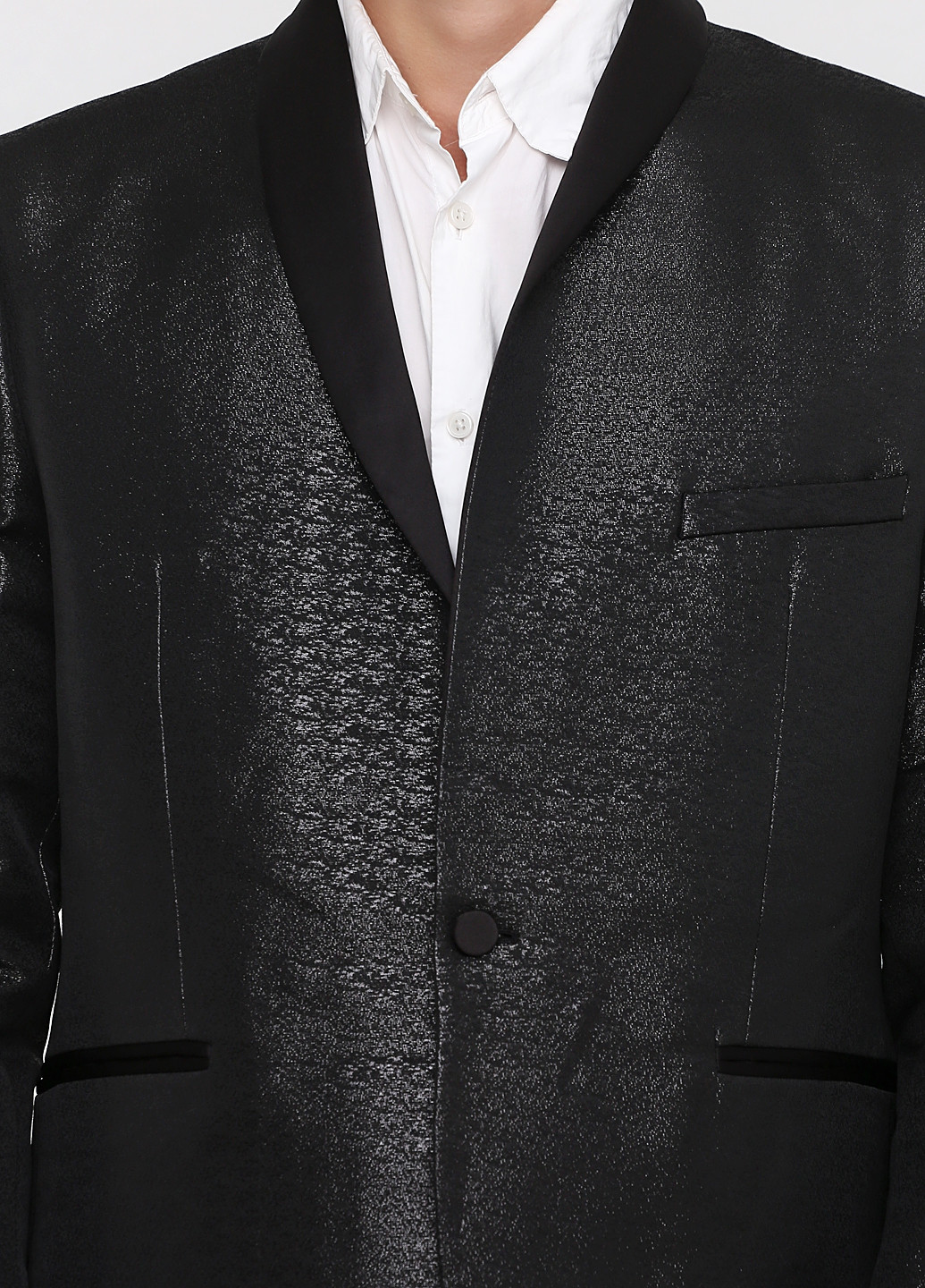 Піджак H&M меланж чорний кежуал