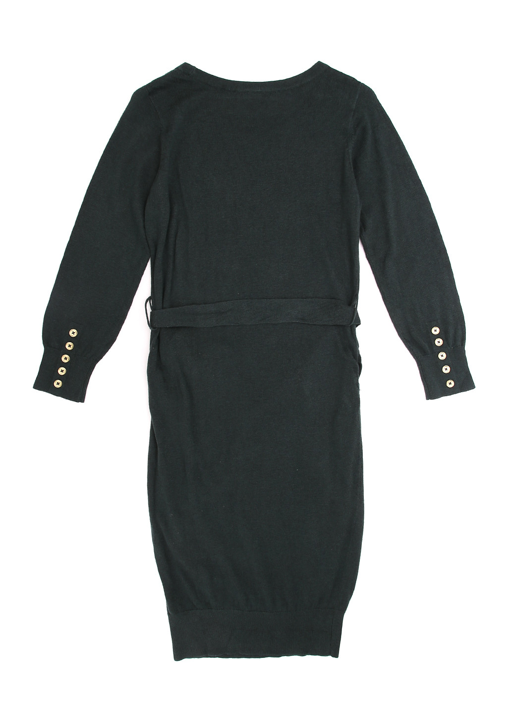 Темно-зеленое кэжуал платье для беременных футляр H&M однотонное