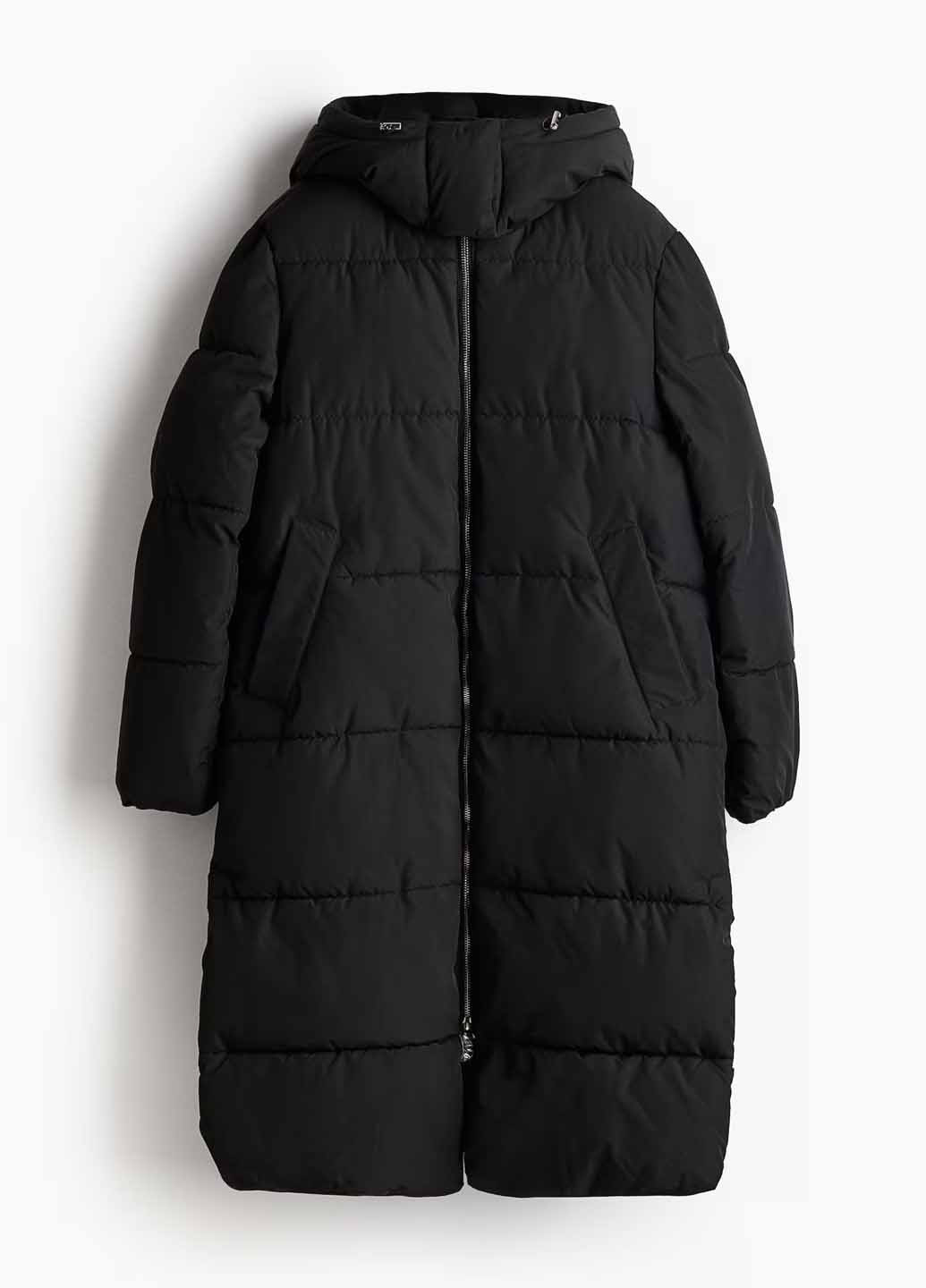 Чорна зимня куртка H&M