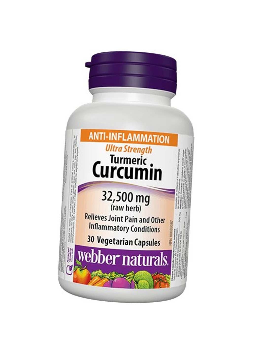 Куркумин Turmeric Curcumine 32500 mg 30 капсул Webber Naturals (255409331)