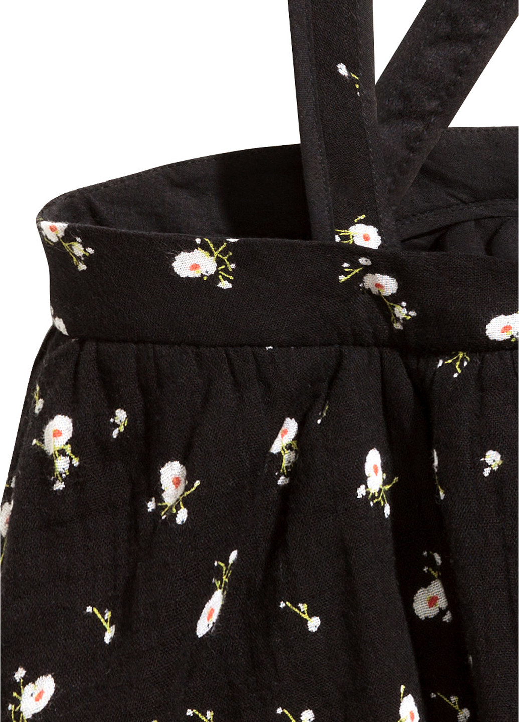 Сарафан H&M міні квітковий чорний кежуал