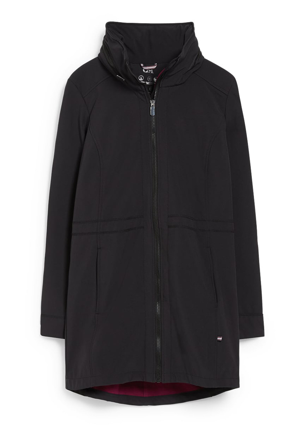 Чорна демісезонна куртка C&A