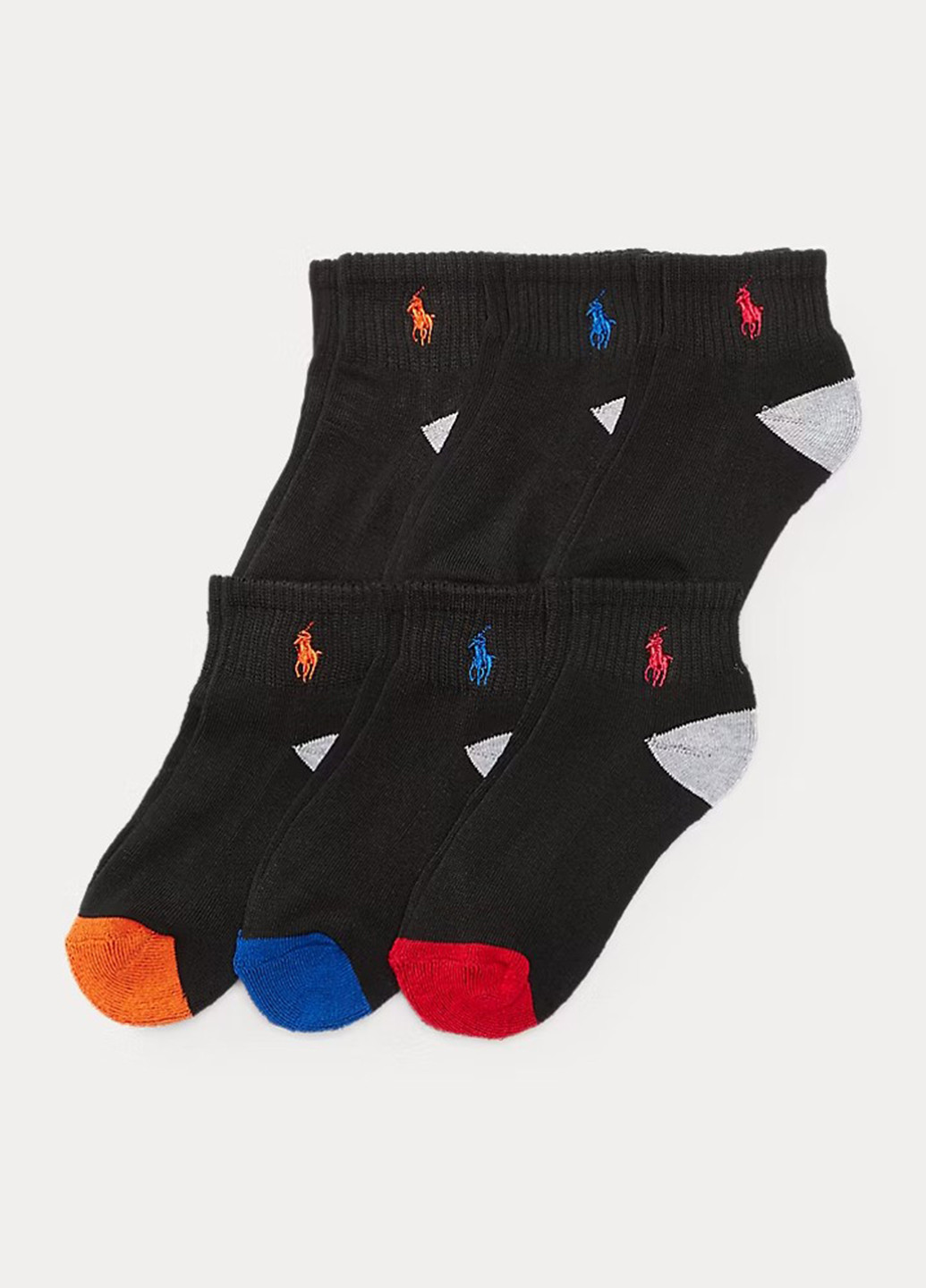 Чёрные носки (6 пар) Ralph Lauren колор бблои демисезон (353784090)