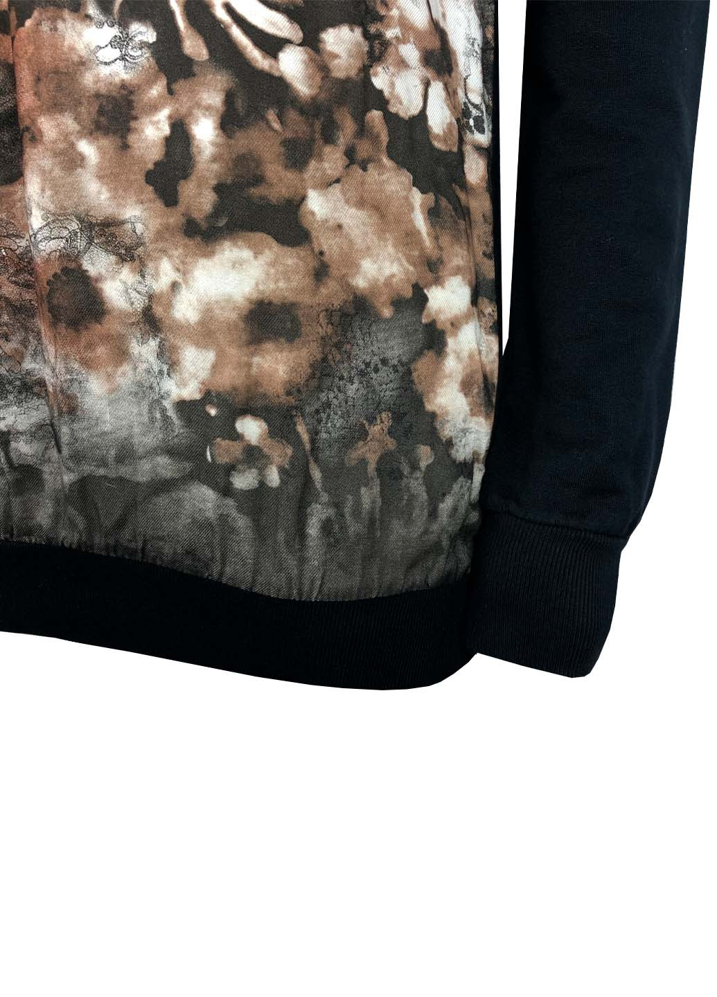 Черный демисезонный удлиненный свитер джемпер Deha