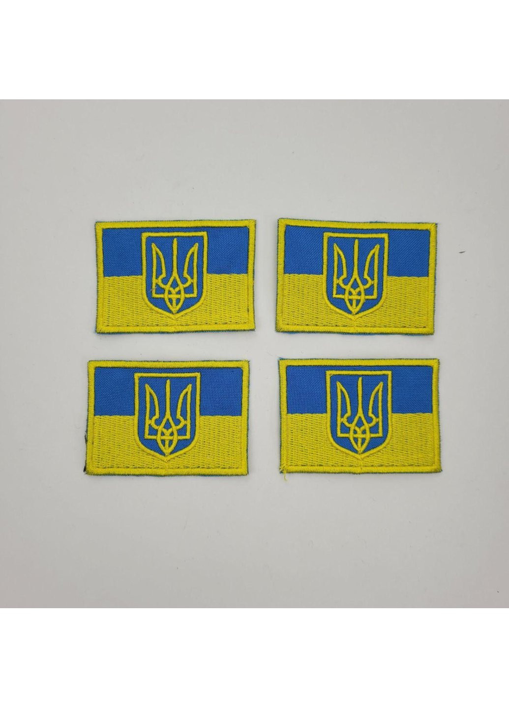 Шеврон на липучках Прапор з гербом ЗСУ (ЗСУ) 20221814 6677 4х6 см Power (254454592)