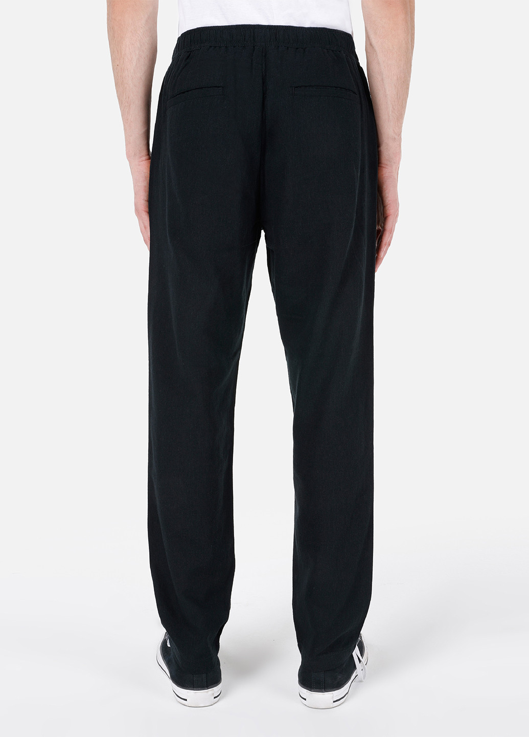 Черные кэжуал демисезонные прямые брюки Colin's