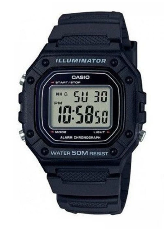 Мужские Часы W-218H-1AVEF кварцевые спортивные Casio (226691156)