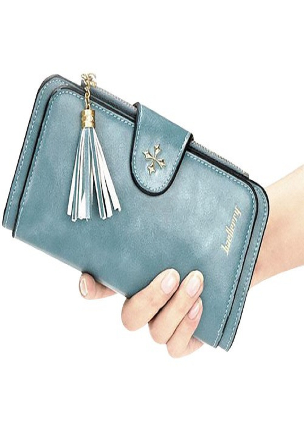 Стильний та місткий жіночий гаманець портмоне Forever 2341 Голубий Baellerry (253616857)