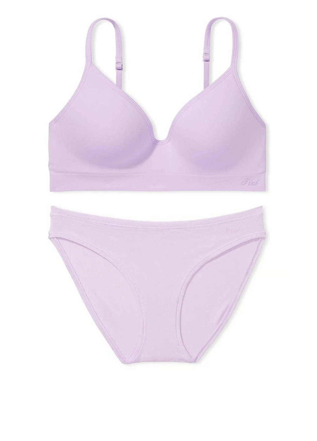 Сиреневый демисезонный комплект (бюстгальтер, трусики) Victoria's Secret