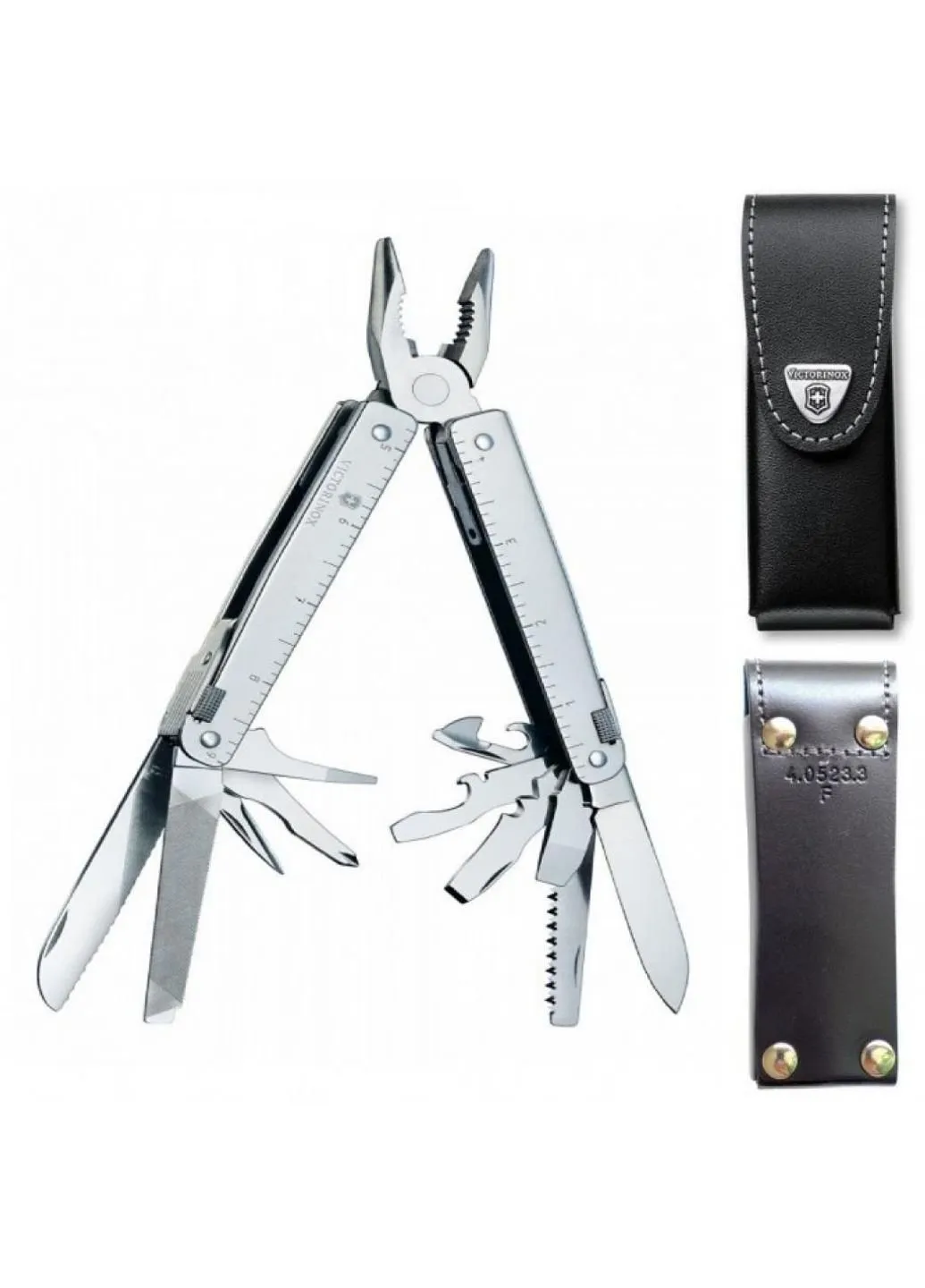 Мультитул с инструментами в кожаном чехле (3.0323.L) Victorinox (252418709)