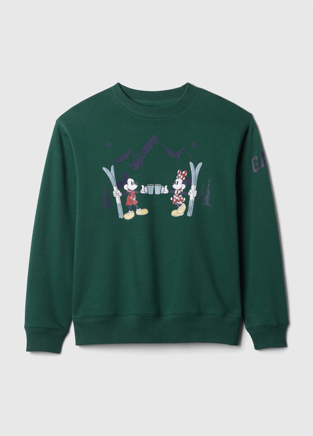 Зелений світшот Gap персонажі без декору (369569807)