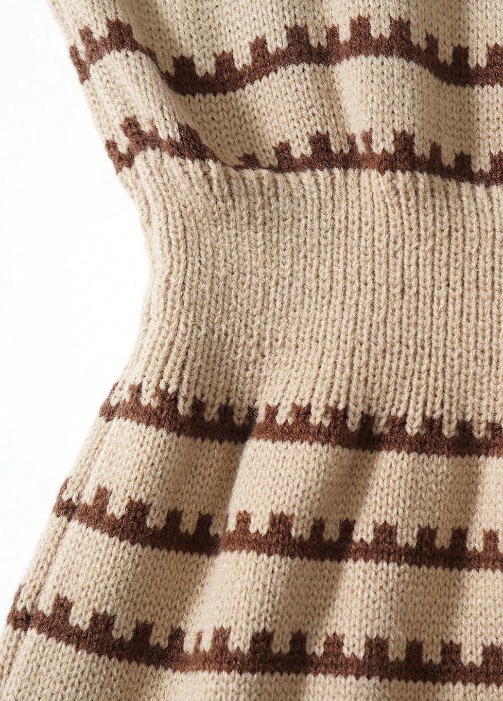 Комбінована кежуал сукня сукня светр, футляр SHEIN в смужку