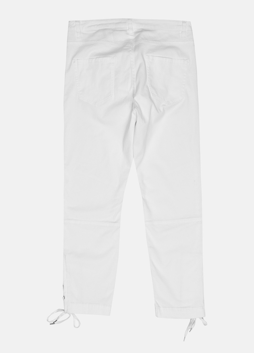 Белые демисезонные зауженные, укороченные джинсы H&M