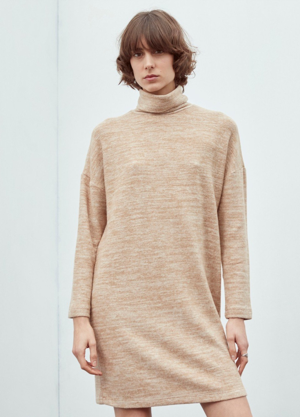 Бежева кежуал сукня Mudo однотонна