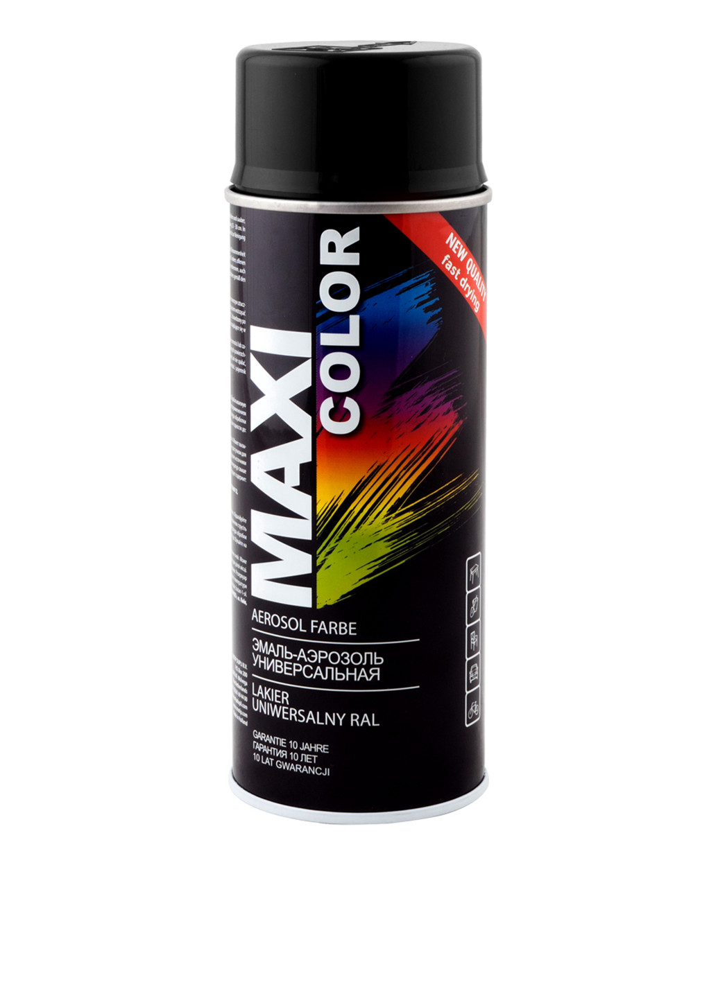 Эмаль аэрозольная универсальная декоративная Ral 9011 графитно-черная 400 мл Maxi Color (149756348)