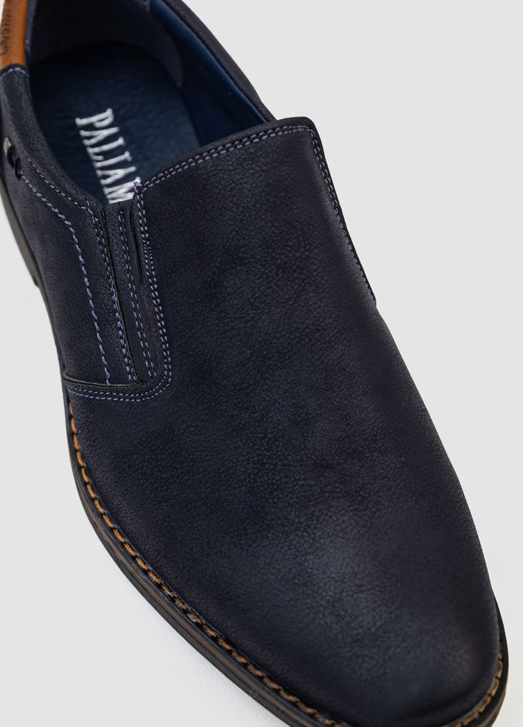 Темно-синие классические, кэжуал туфли Paliament без шнурков