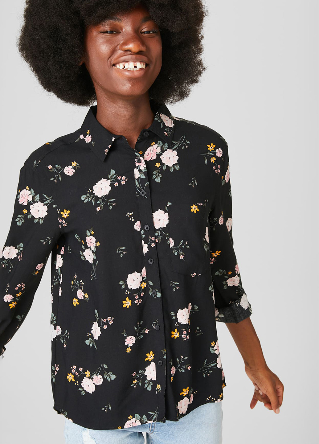 Чёрная блуза C&A