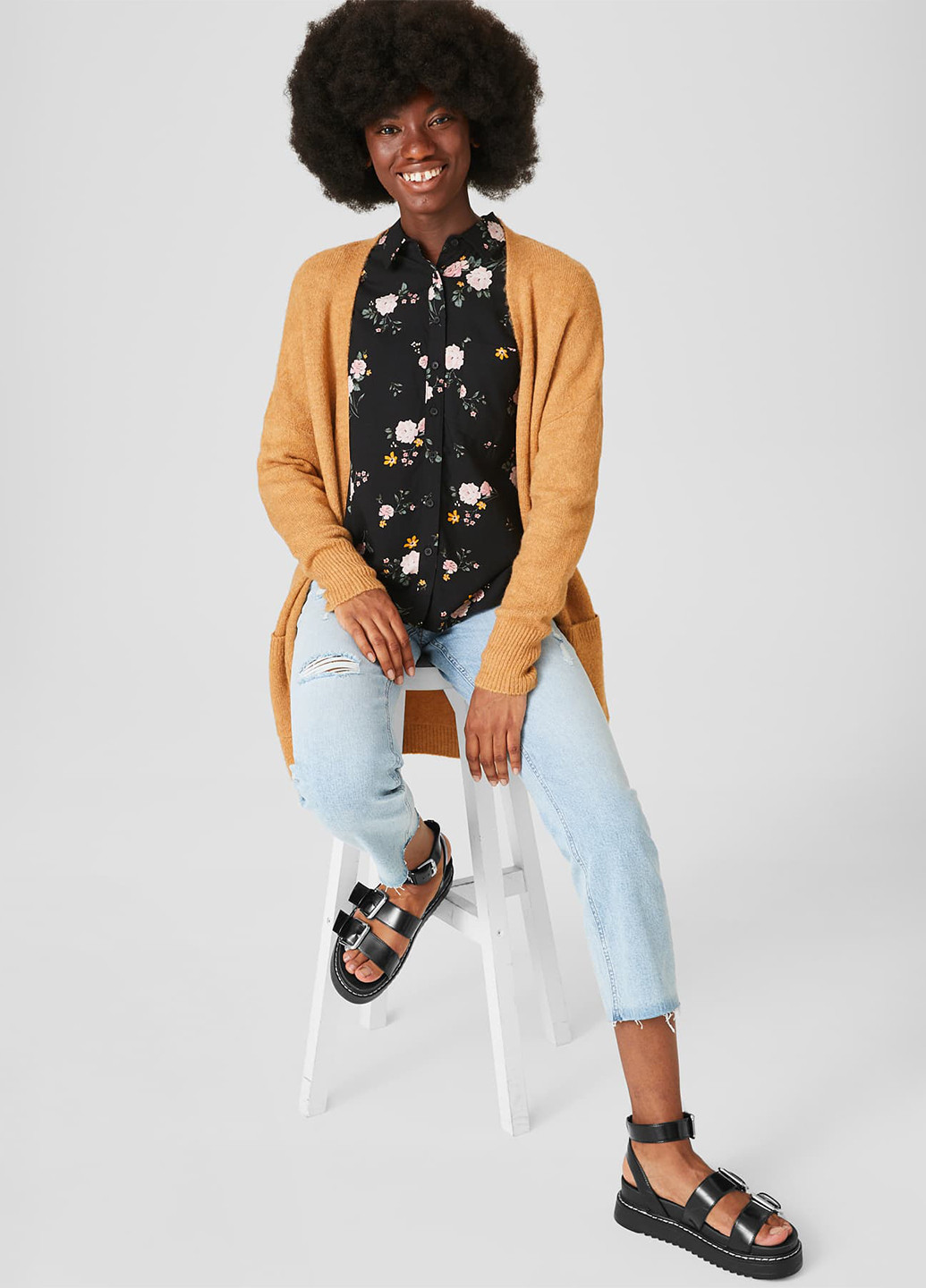 Чёрная блуза C&A